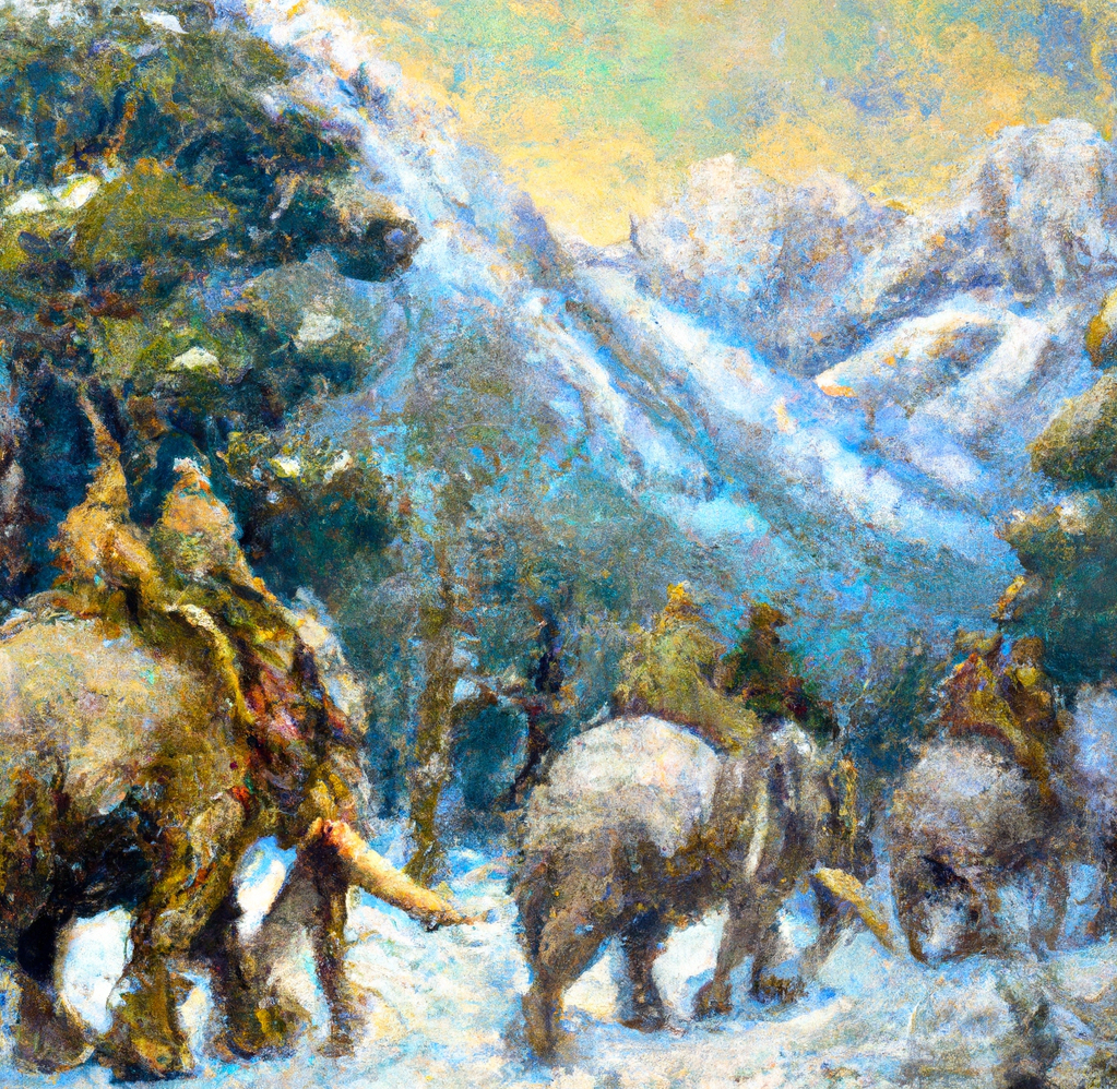 Hannibal crossing the Alps